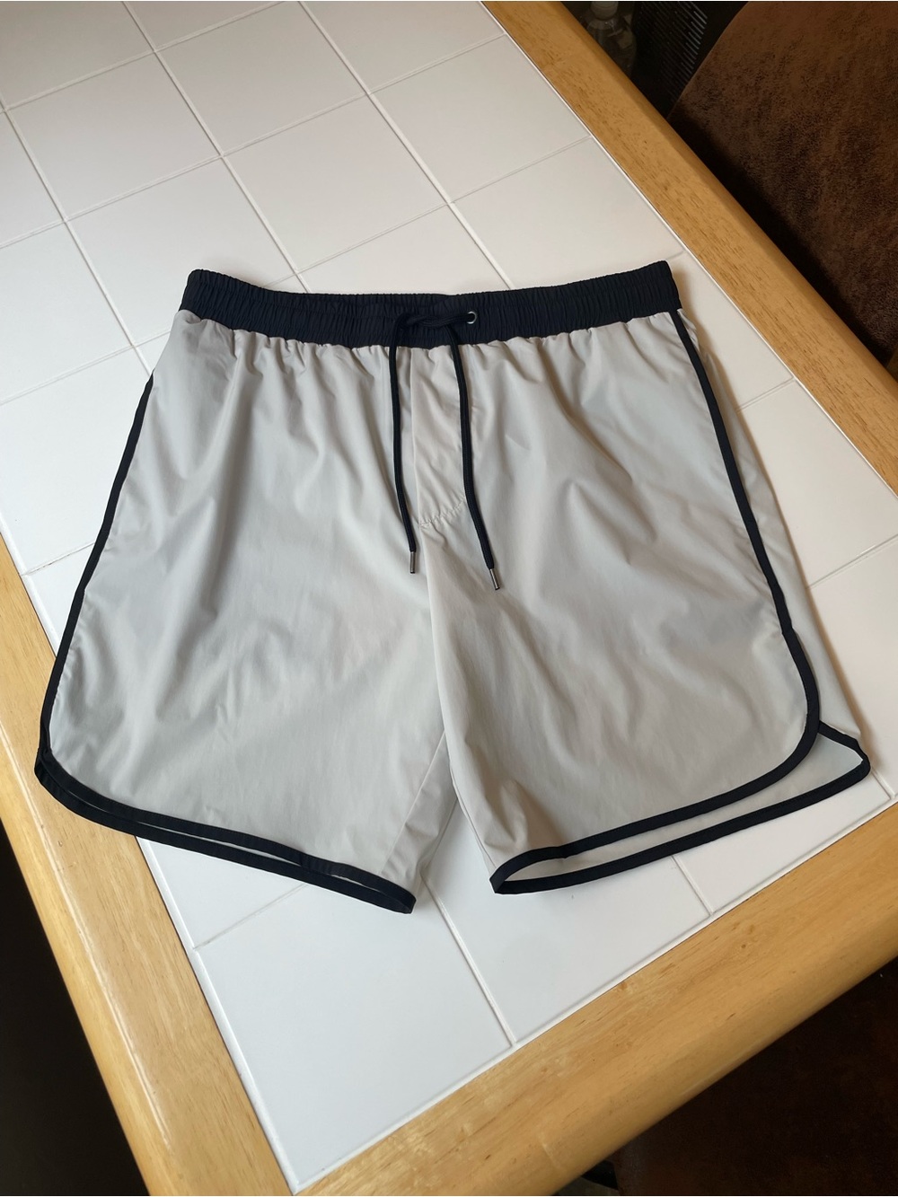 James Perse Gray Swim Shorts Made in Portugal